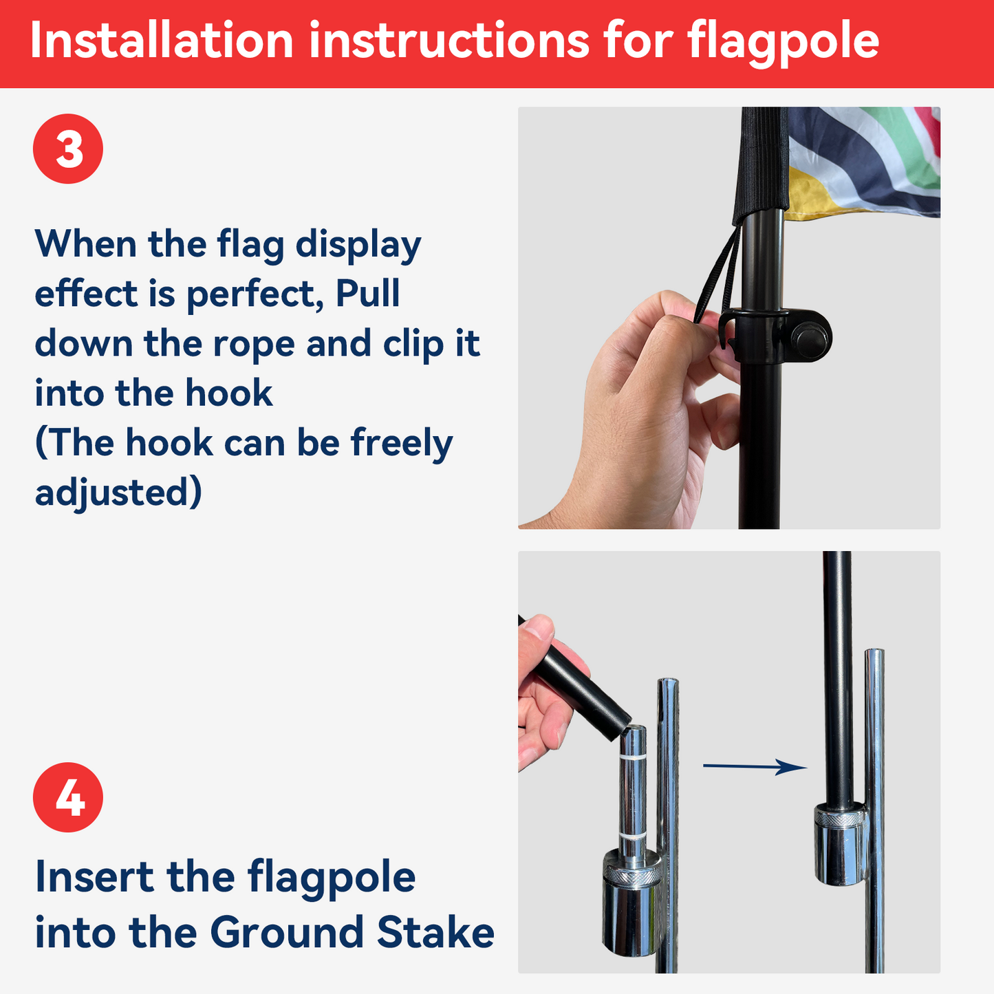 Flagpole with Ground Stake and Qxford bag