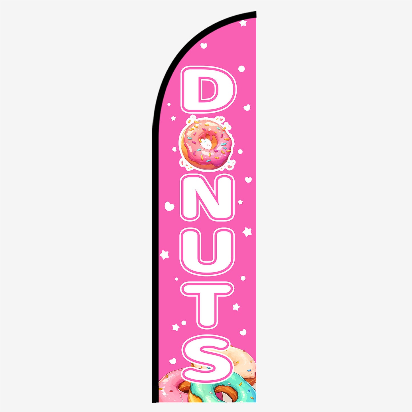 Donuts Feather Flag
