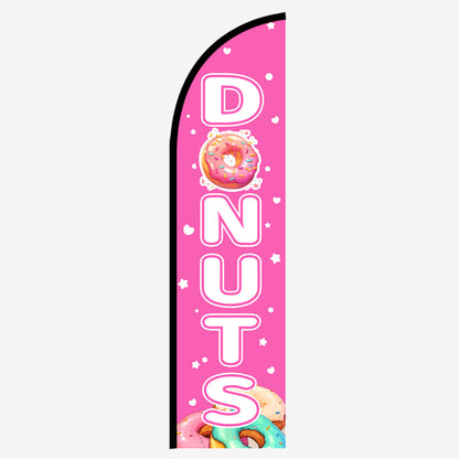 Donuts Feather Flag