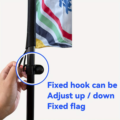 1pc Feather Flagpole, Banner Flagpole, Lightweight Flagpole Kit, Aluminum Material, Fits 48.77x201.17cm or Smaller Flags, Outdor Advertising Flag Pole, Suitable for Multiple Scenarios (No Flag)