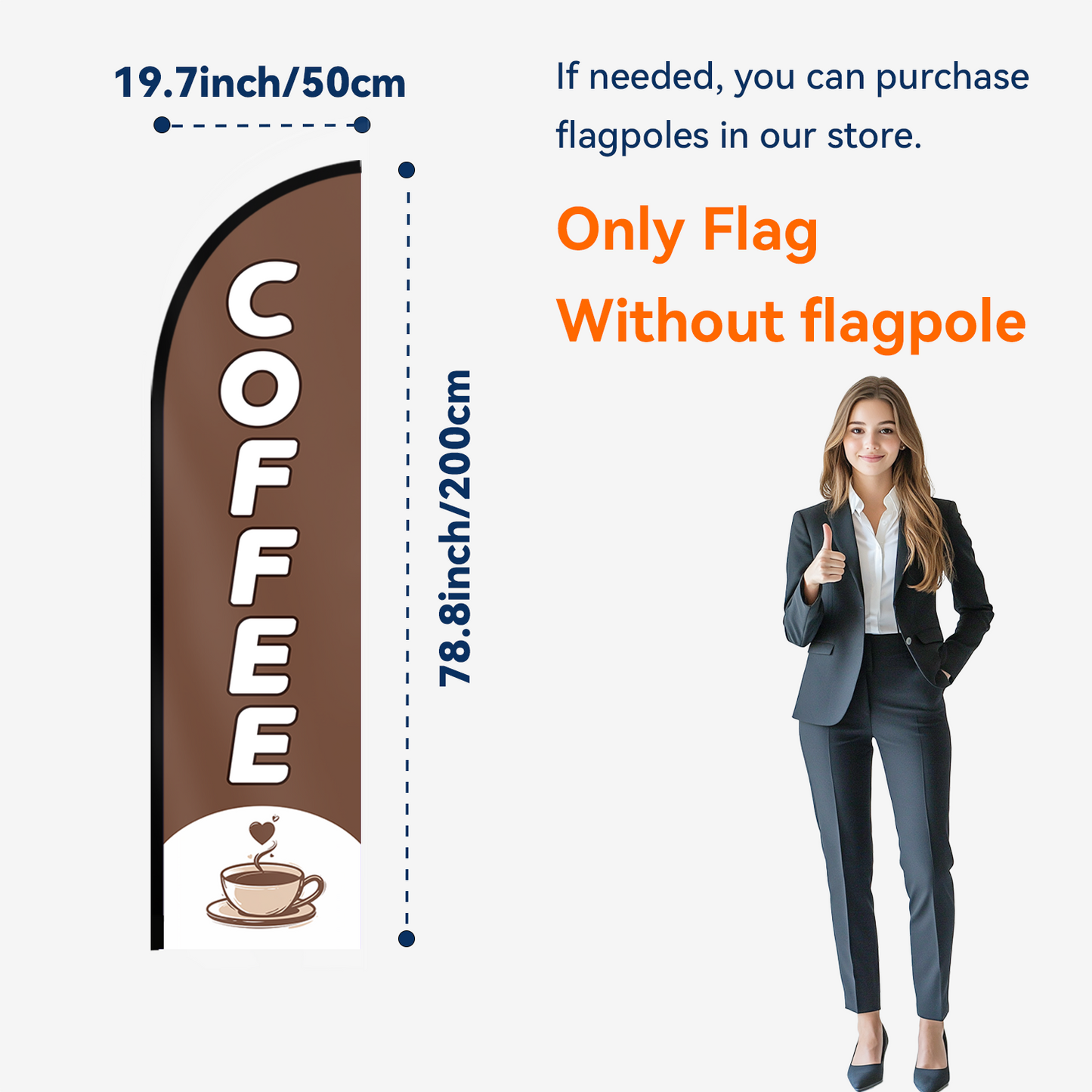 COFFEE Feather Flag