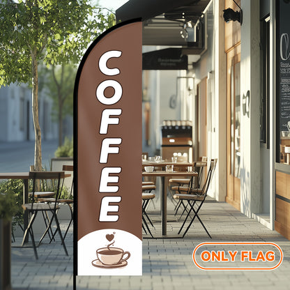 COFFEE Feather Flag