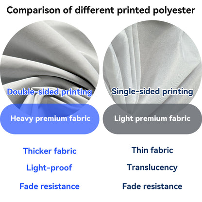 Comparison of double-sided and single-sided polyester fabric for custom feather flags