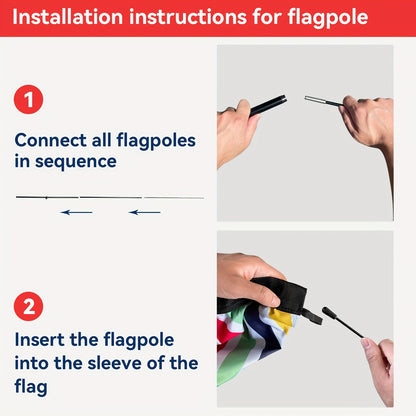 A Set of Feather Flag Pole Set