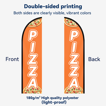 Pizza Feather Flag