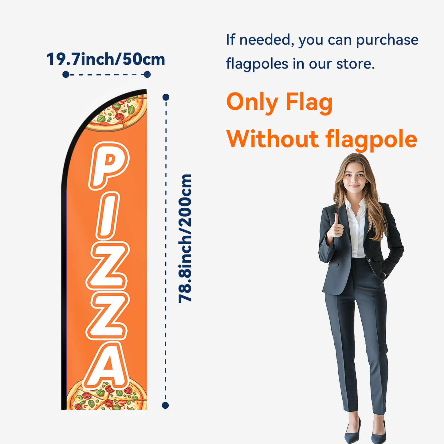 Pizza Feather Flag