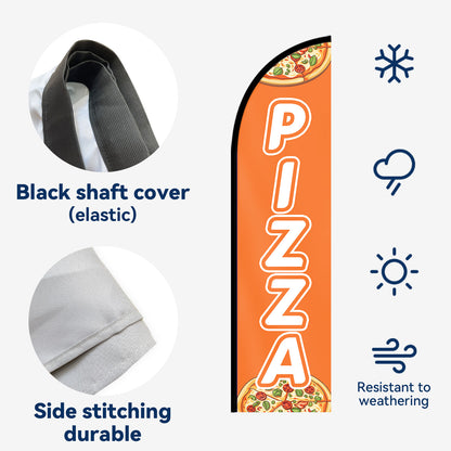 Pizza Feather Flag