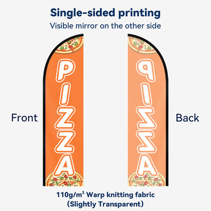 Pizza Feather Flag